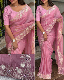 Crystal crush saree